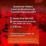 GRAN CUBRIMIENTO RENDICIÓN DE CUENTAS VIGENCIA 2024 LOCALIDAD PUENTE ARANDA